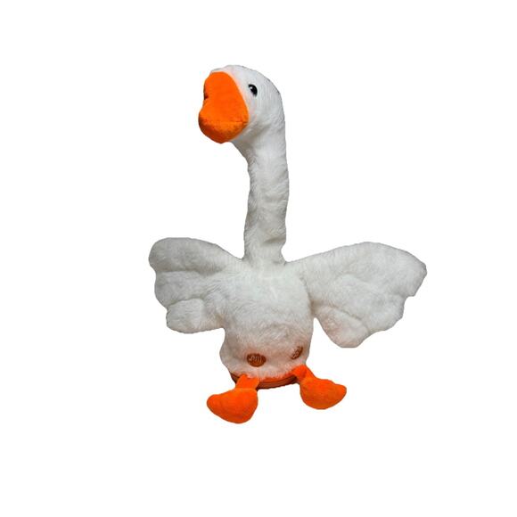 Dancing Talking Singing Musical White Goose Plush Doll Stuffed Toy Collection - Picture 1 of 4